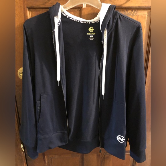 Nautica Other - Nautica Competition deep blue zip up hooded sweatshirt hoodie Large